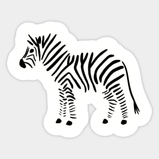 Invisible Zebra Sticker